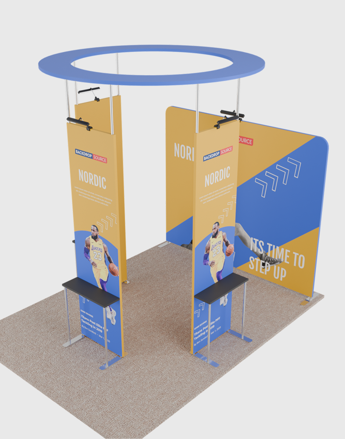 Modular Booth Kits 20ft x 20ft - Model 10