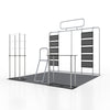 Portable Exhibit Display 10ft x 10ft - Model 20
