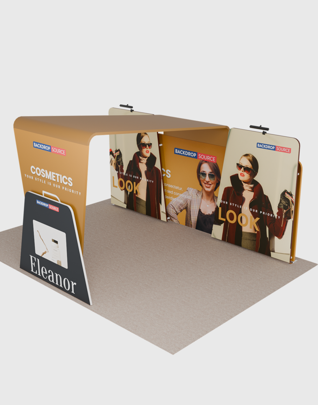 Portable Exhibit Display 20ft x 10ft - Model 14