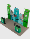 Portable Exhibit Display 10ft x 20ft - Model 4