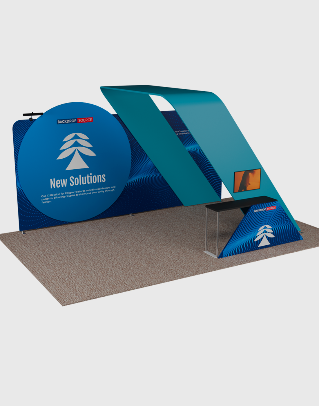 Portable Exhibit Display 20ft x 10ft - Model 18