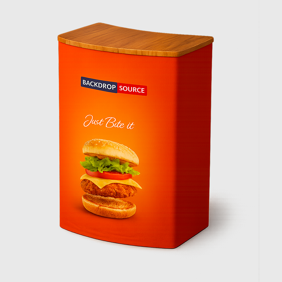 Mostrador de tela desplegable – 1x2