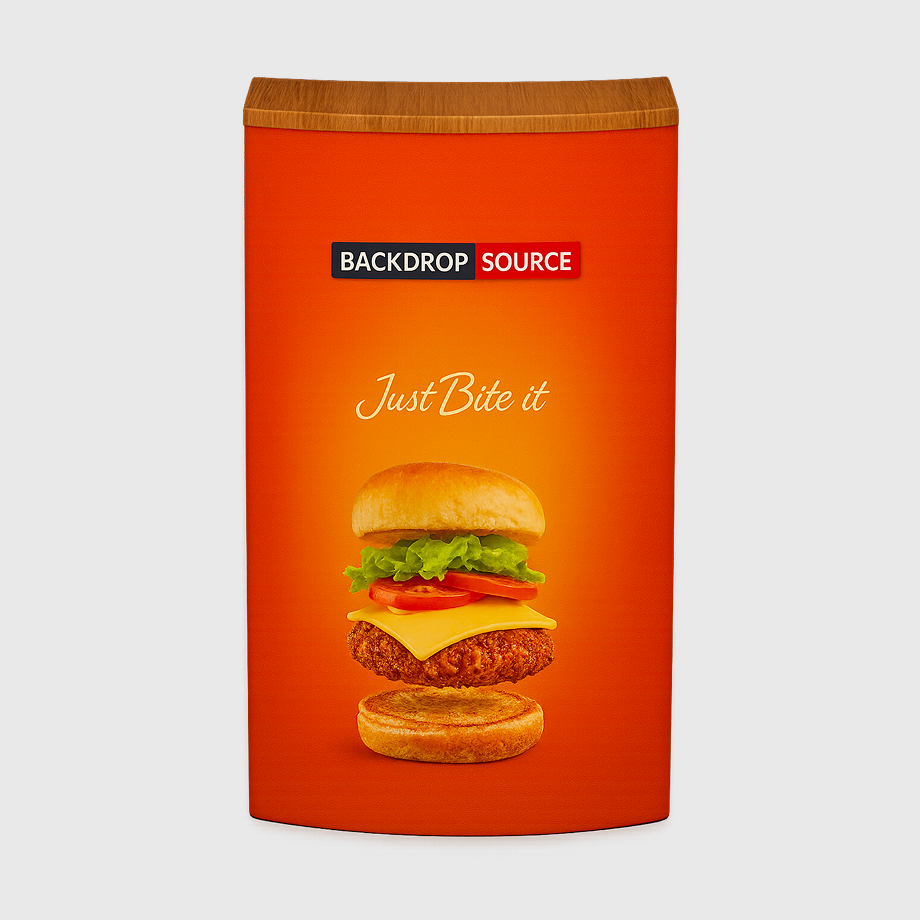 Mostrador de tela desplegable – 1x2