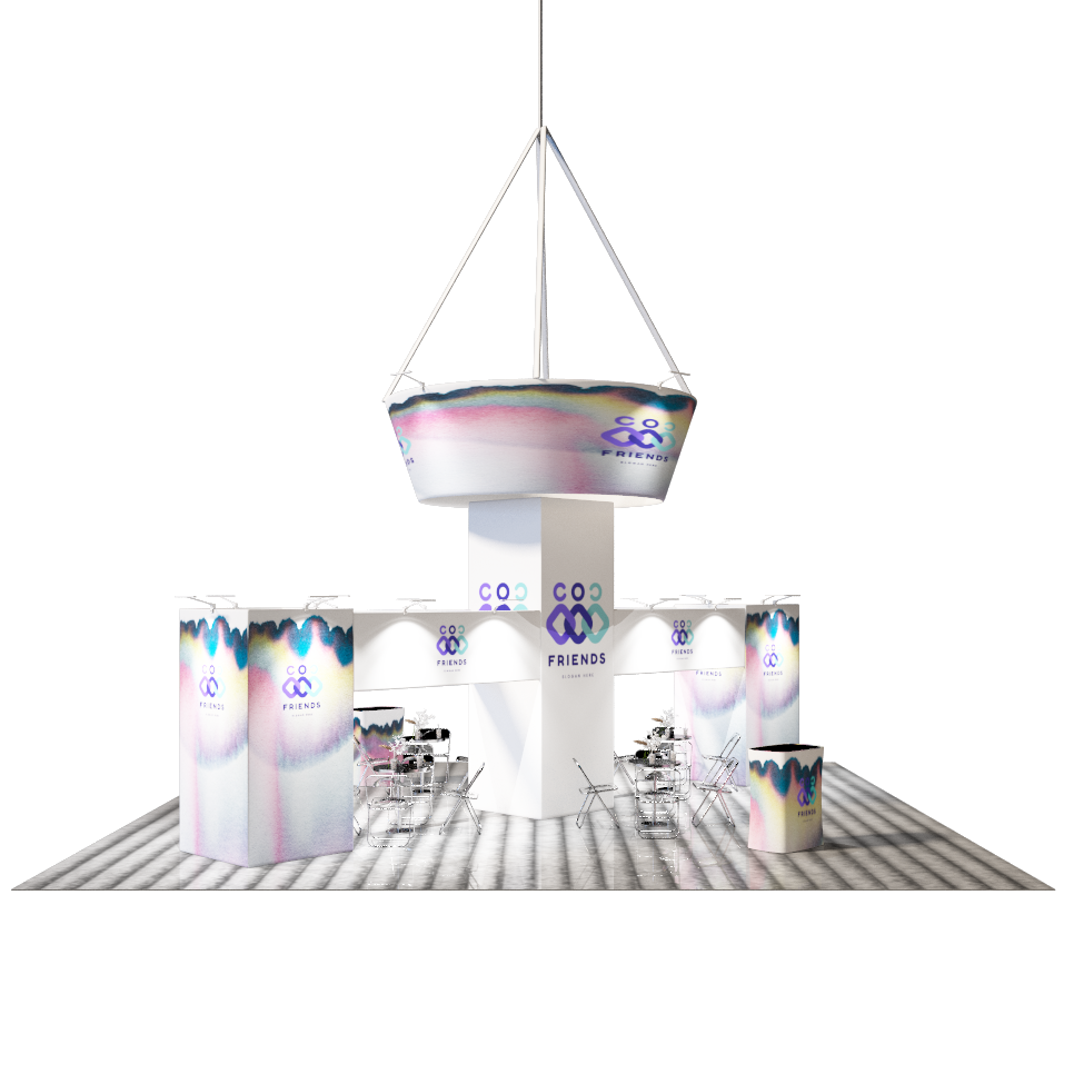 Modular Booth Kits 20ft x 20ft - Model 8