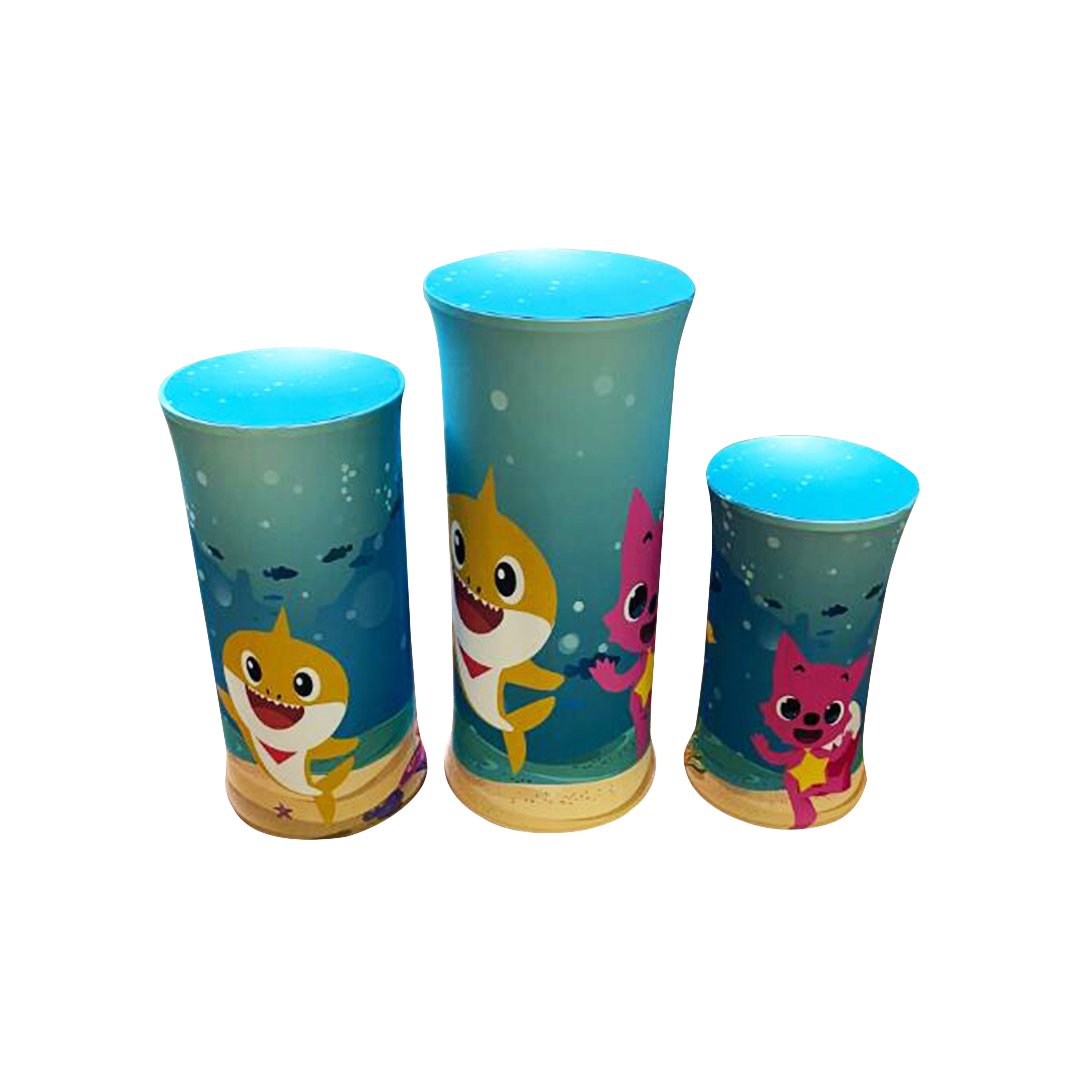 Pre Designed Round Backdrop Kits with Counter for Birthday Parties & Event