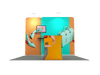 Portable Exhibit Display 10ft - Model 1 - Backdropsource