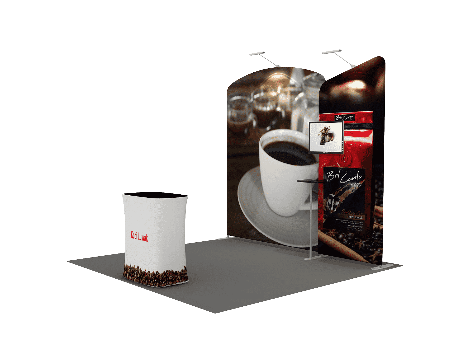 Portable Exhibit Display 10ft - Model 5 - Backdropsource