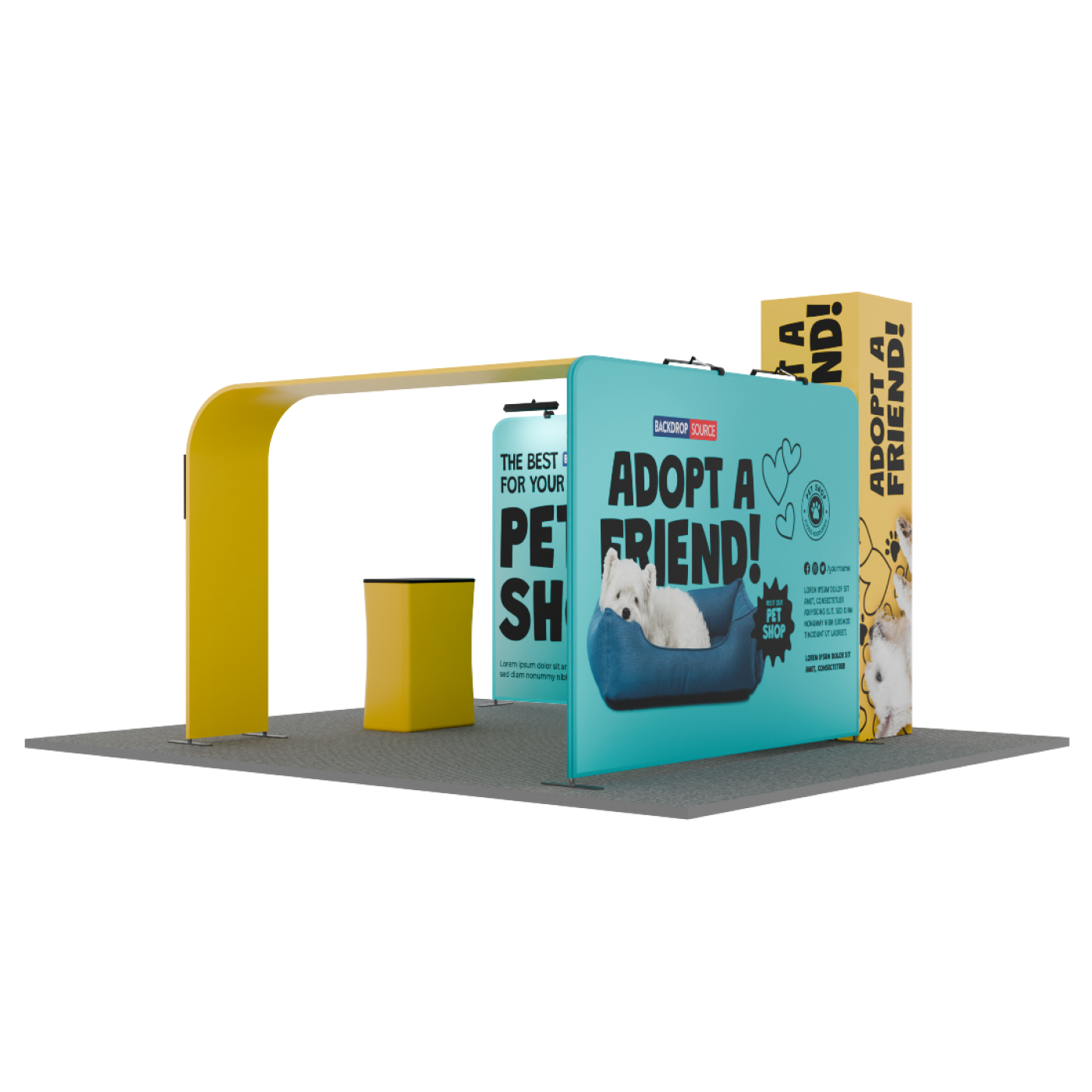 Modular Booth Kits 20ft x 20ft - Model 01