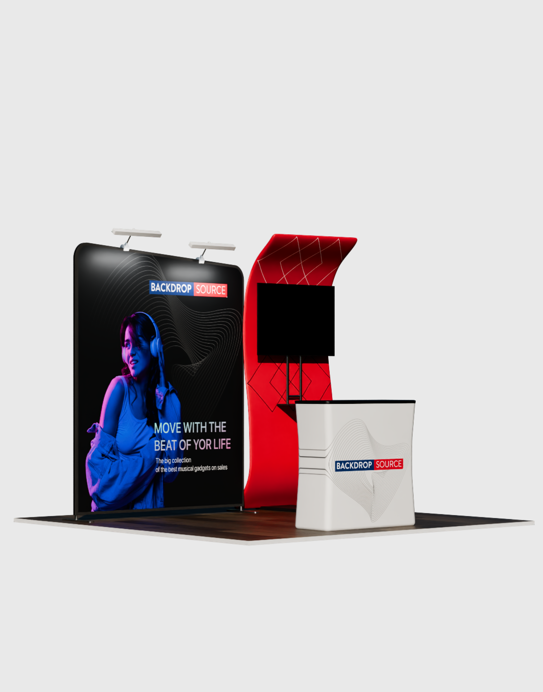 Portable Exhibit Display 10ft x 10ft - Model 12