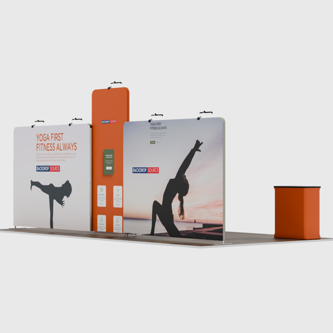 Portable Exhibit Display 20ft x 10ft - Model 12