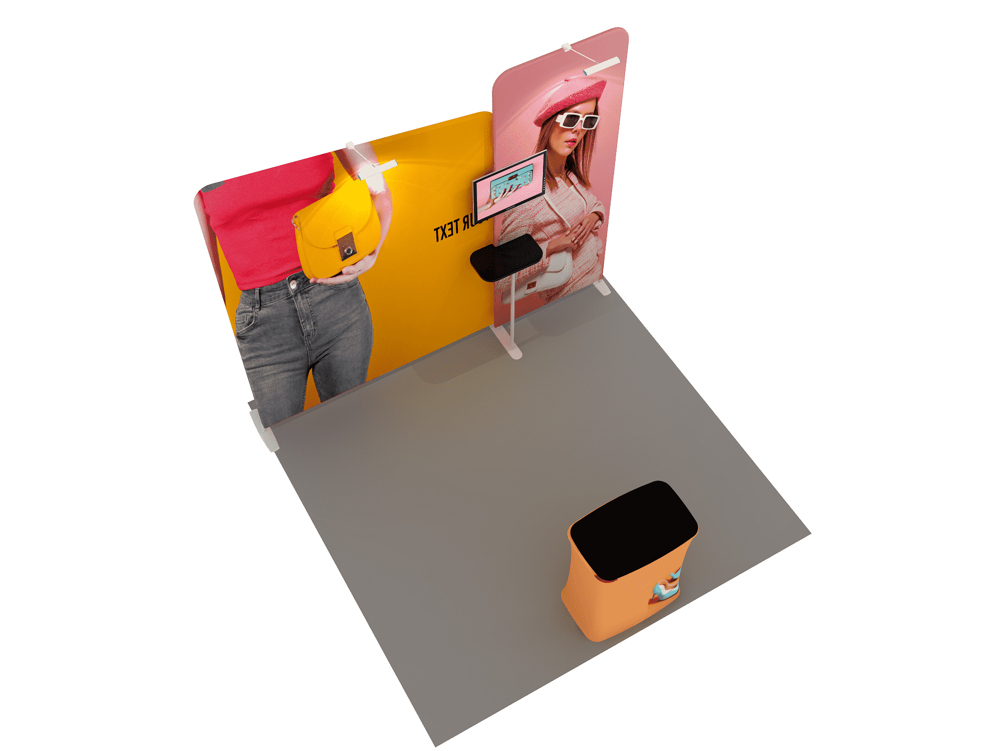 Portable Exhibit Display 10ft - Model 7 - Backdropsource