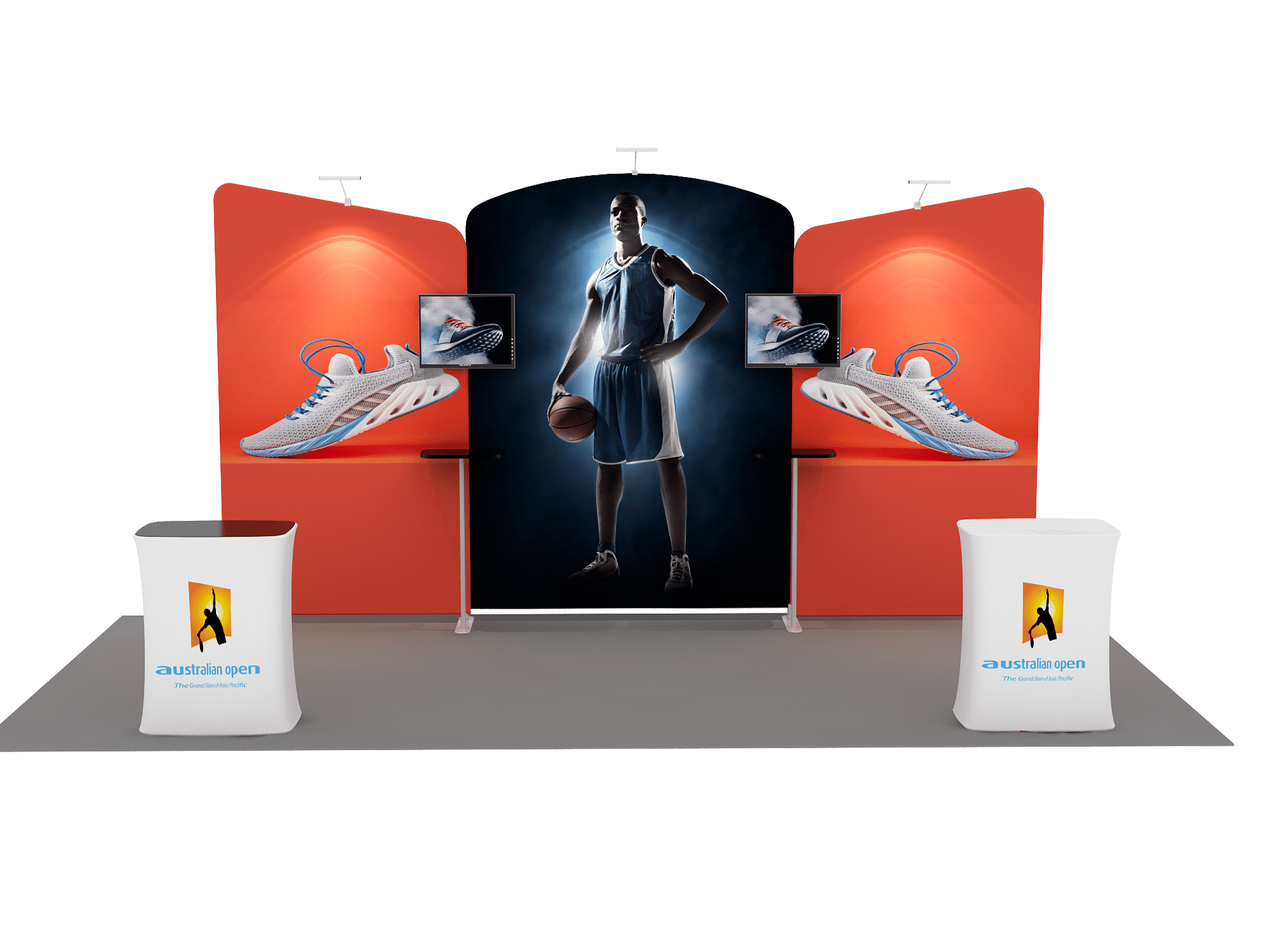 Portable Exhibit Display 20ft - Model 8 - Backdropsource