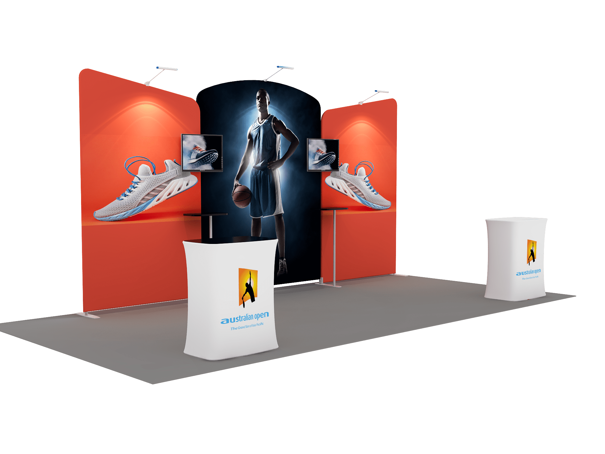 Portable Exhibit Display 20ft - Model 8 - Backdropsource