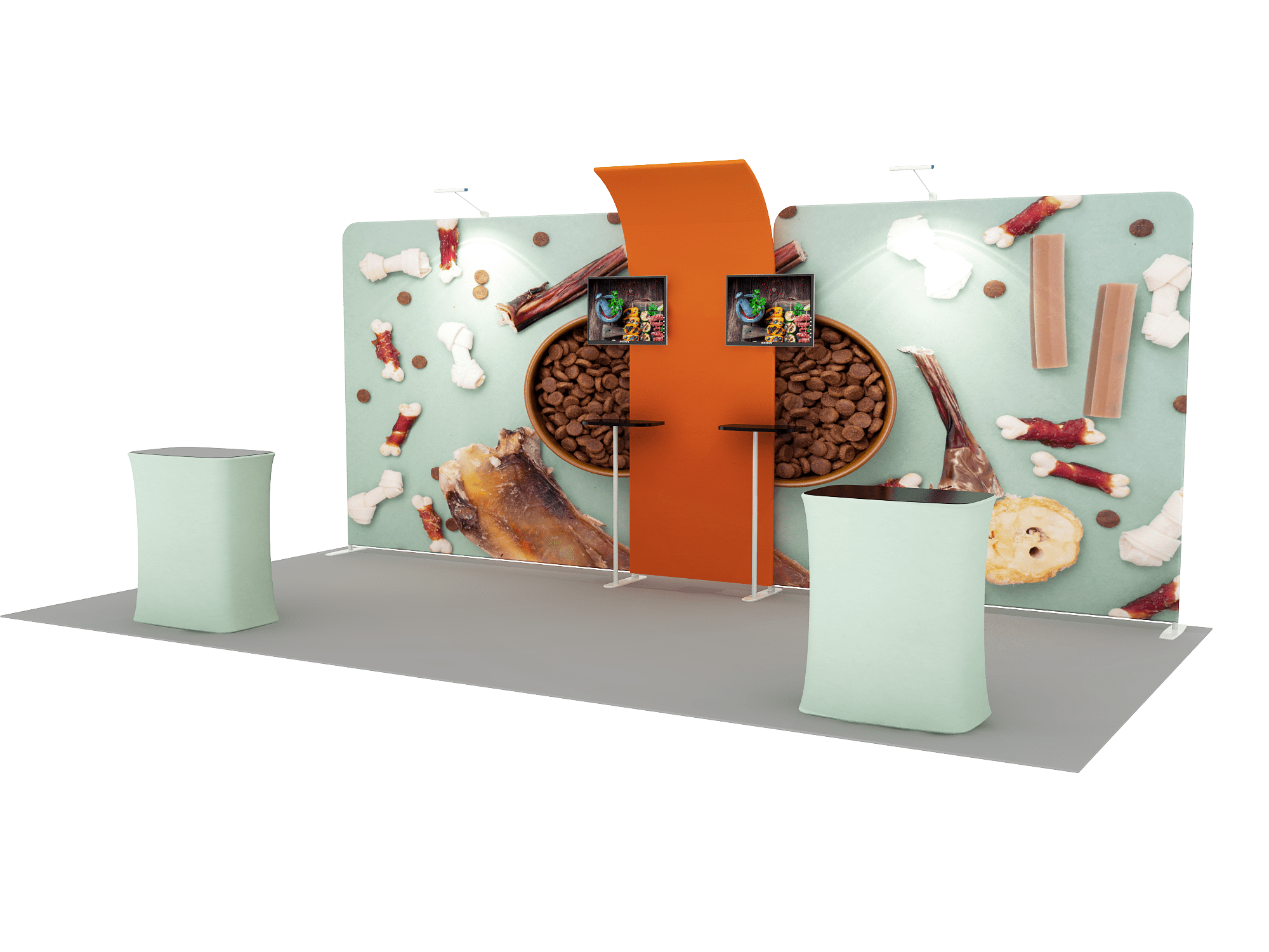 Portable Exhibit Display 20ft - Model 13 - Backdropsource