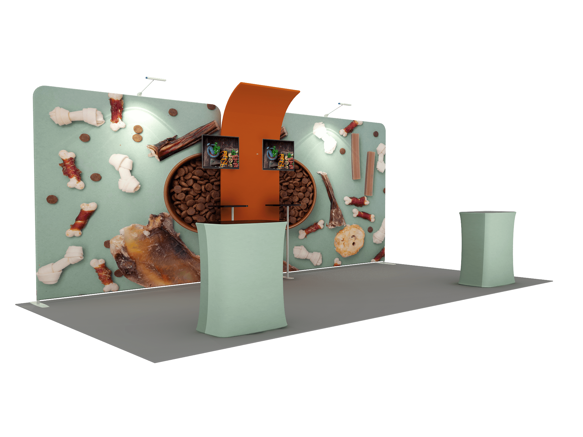 Portable Exhibit Display 20ft - Model 13 - Backdropsource