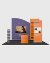 Portable Exhibit Display 10ft x 10ft - Model 18