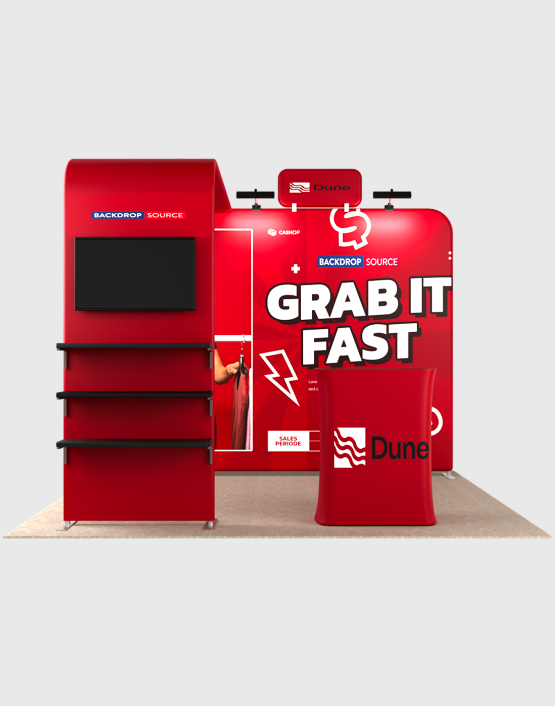 Portable Exhibit Display 10ft x 10ft - Model 17