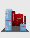 Portable Exhibit Display 10ft x 10ft - Model 15