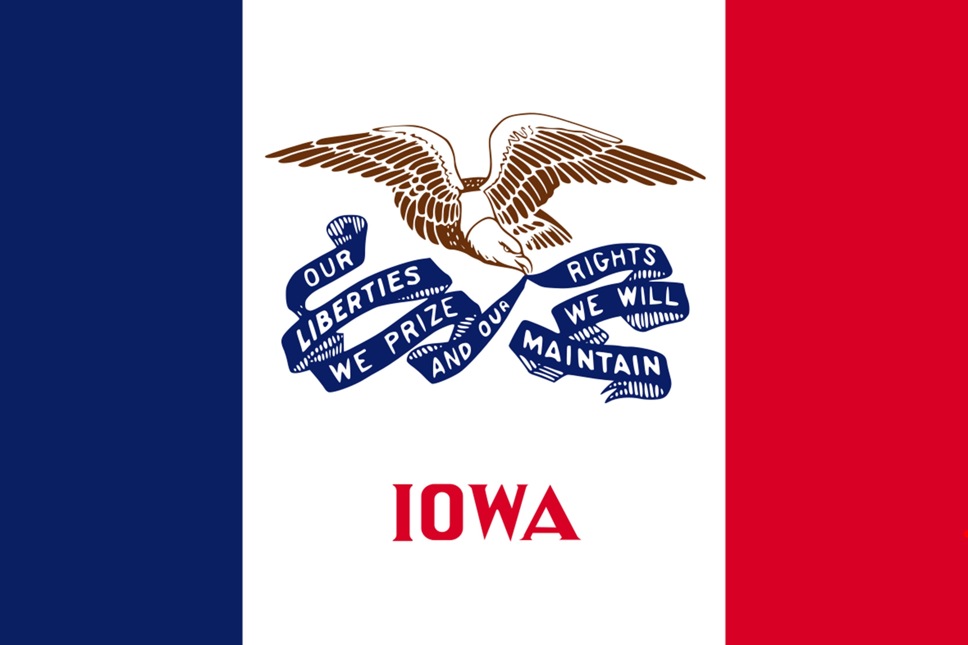 Iowa State Flag - Backdropsource