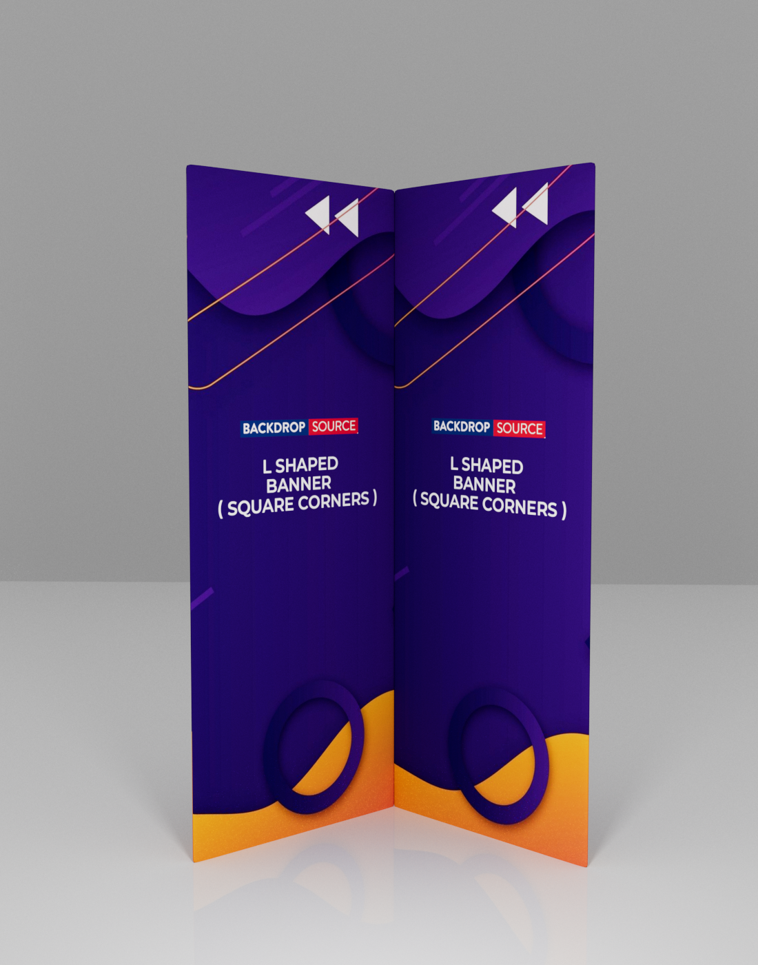 L Shaped Banner (Square Corners)