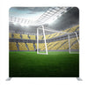 Large Football Stadium With Lights And Yellow Fans Background Media Wall - Backdropsource