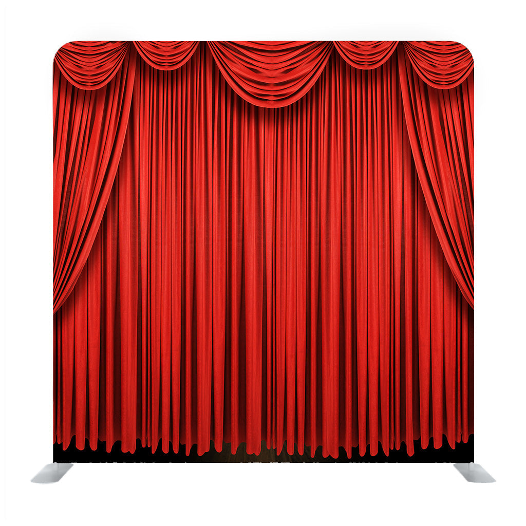 Large Red Curtain Stage Background Media Wall - Backdropsource