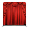 Large Red Curtain Stage Background Media Wall - Backdropsource