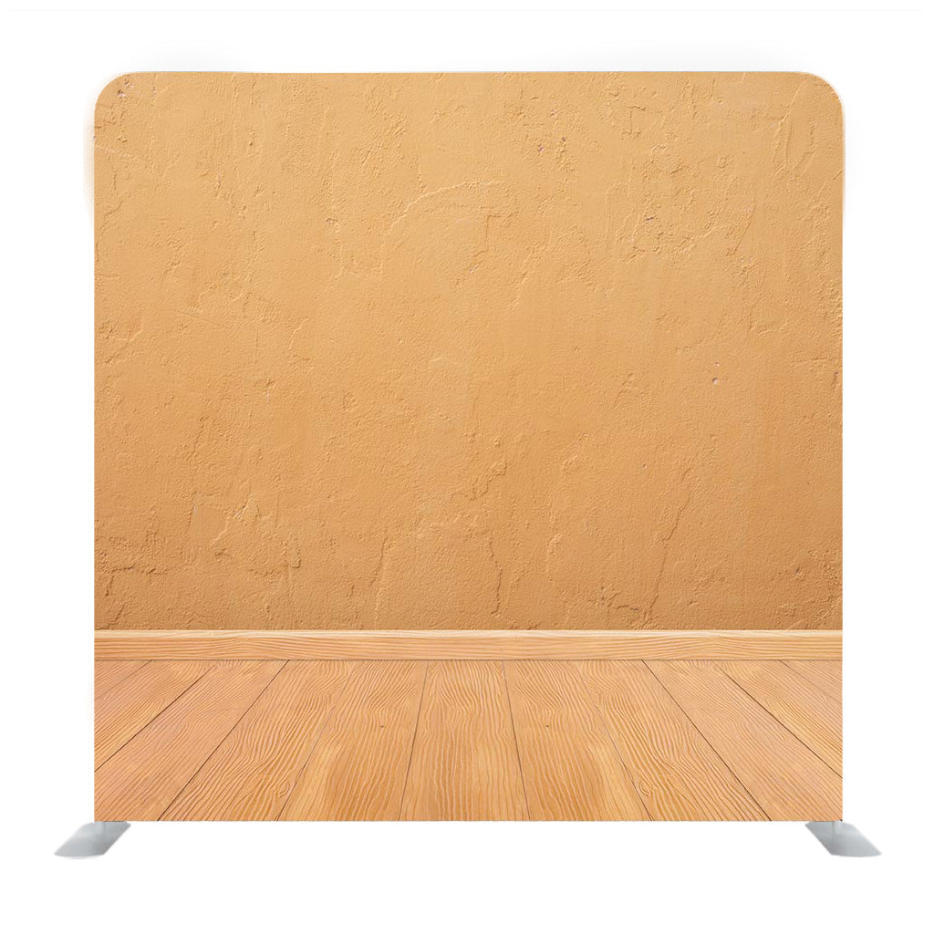 Lite Orange Wall And Floor Surface Media Wall - Backdropsource