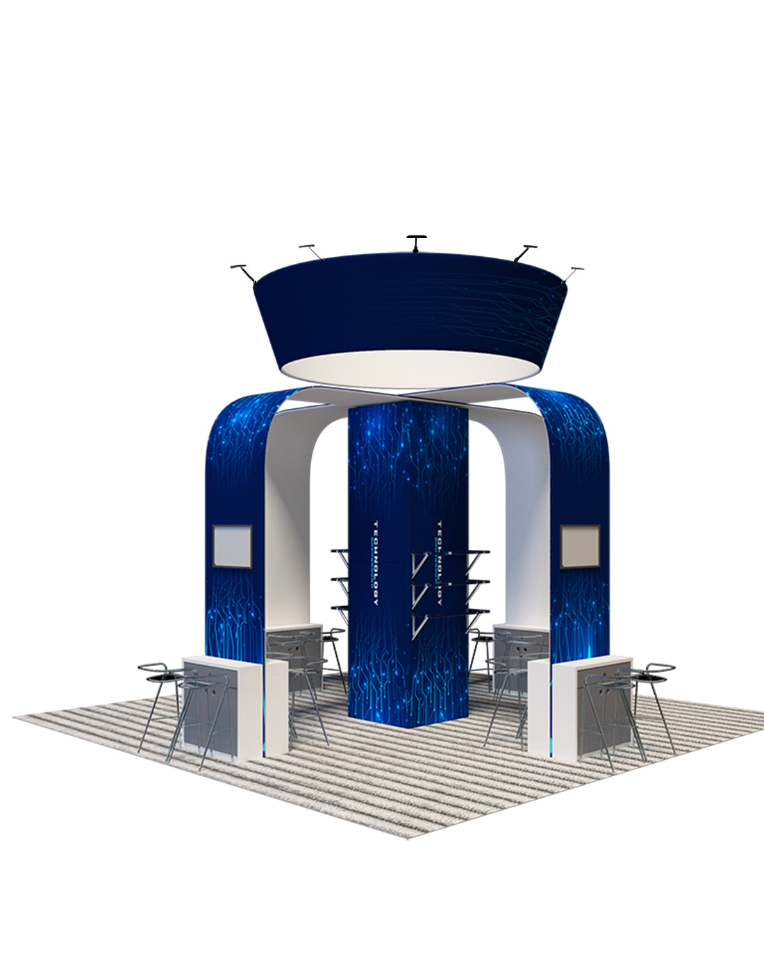 Modular Booth Kits 20ft x 20ft - Model 03 - Backdropsource