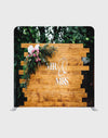 Mr _ Mrs Top Table Decor with Wood Media Wall