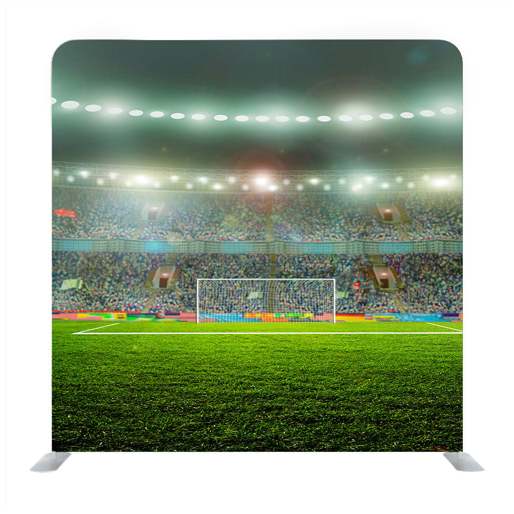 National Arena Stadium Full With Crowd Of Hooligans During a Match Background Media Wall - Backdropsource