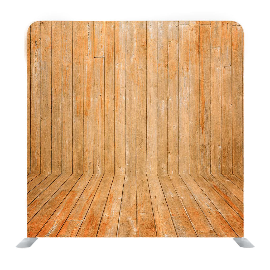 Orange Wood Media Wall - Backdropsource
