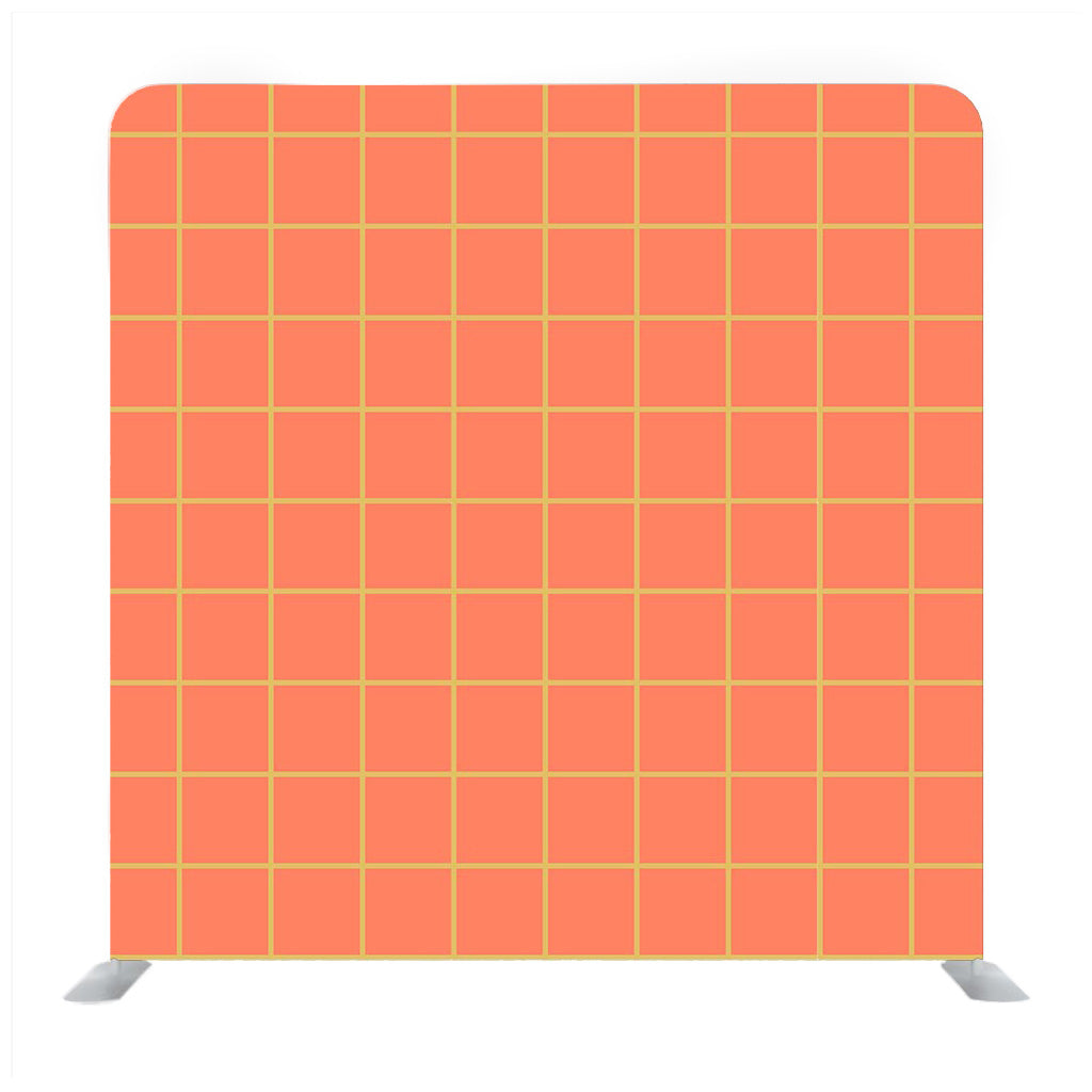 Orange colour graphic Media wall - Backdropsource