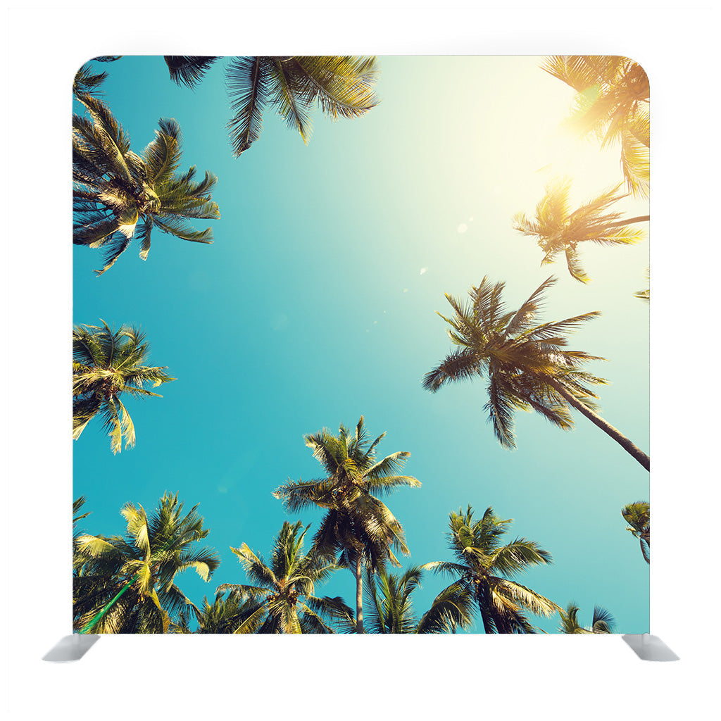 Palm Trees Retro Color Toned Backdrop - Backdropsource