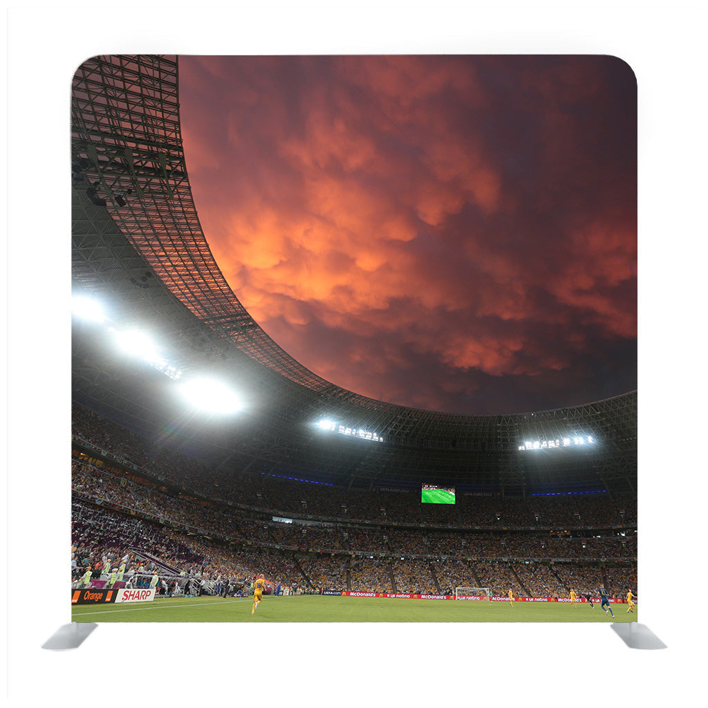 Panoramic View Of DONBAS ARENA Soccer Stadium In Donetsk Background Media Wall - Backdropsource