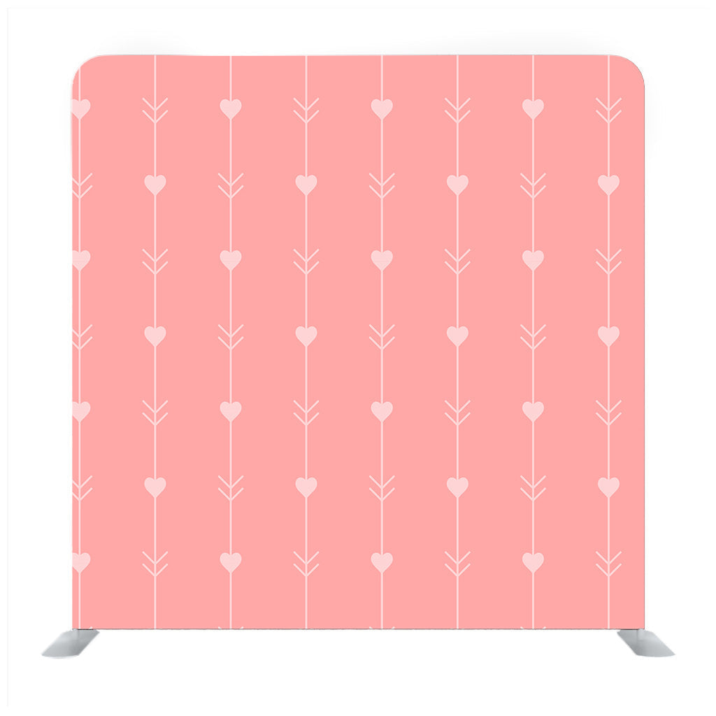 Pattern of Heart and Line Design on Pink Backdrop - Backdropsource