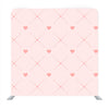Pattern of Pink Hearts and Arrows on Paper with Watercolor Texture Media wall - Backdropsource