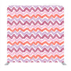 Pink and white watercolor background in chevron pattern Media wall - Backdropsource