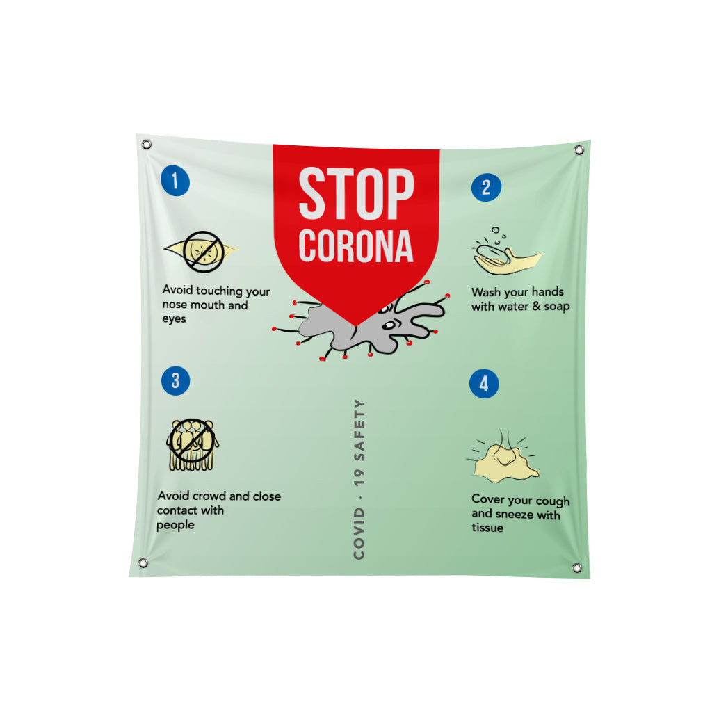 Safety & Advisory Fabric Banner - 01 - Backdropsource