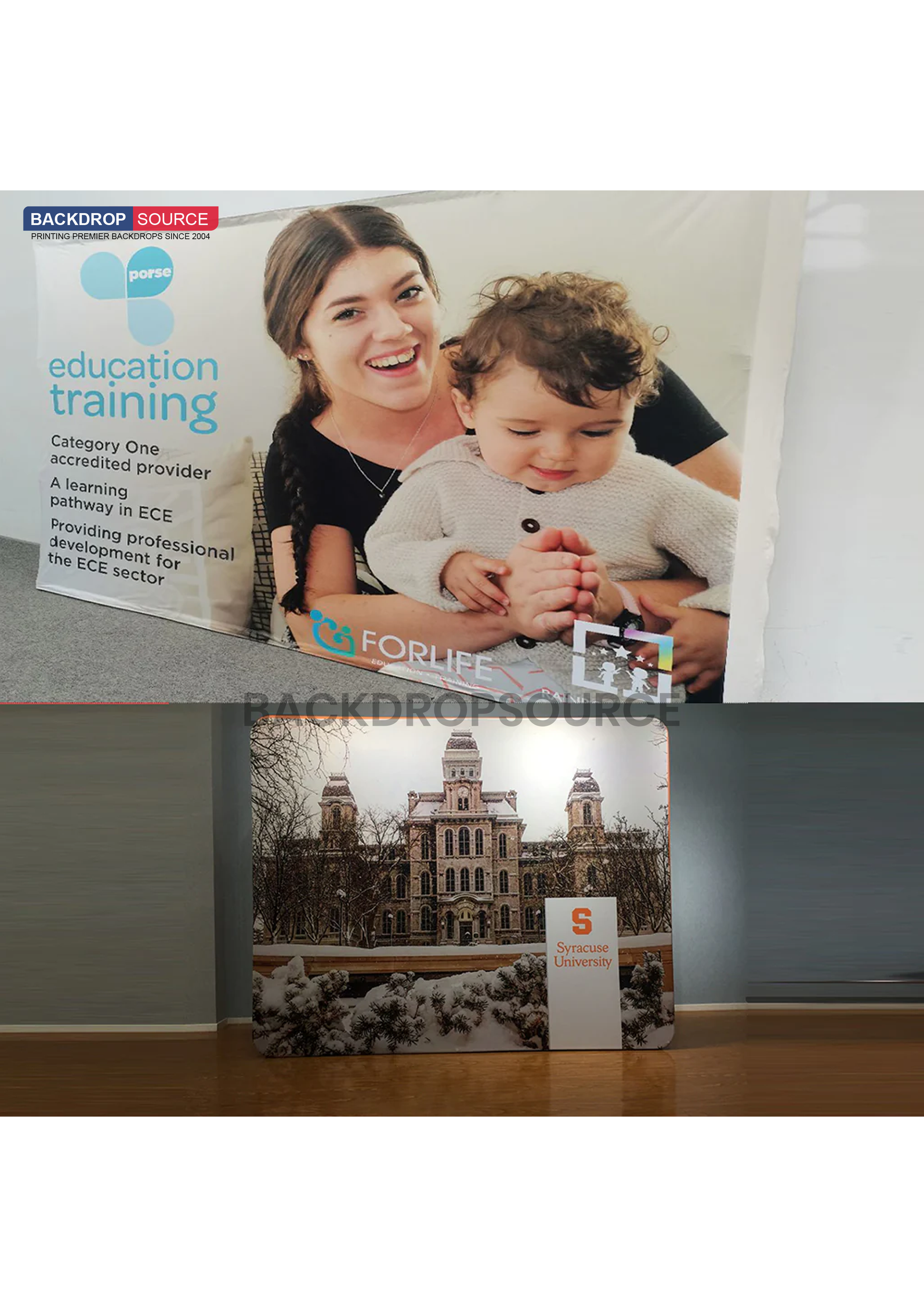 Portable Velcro Fabric Pop-Up Straight Display Wall