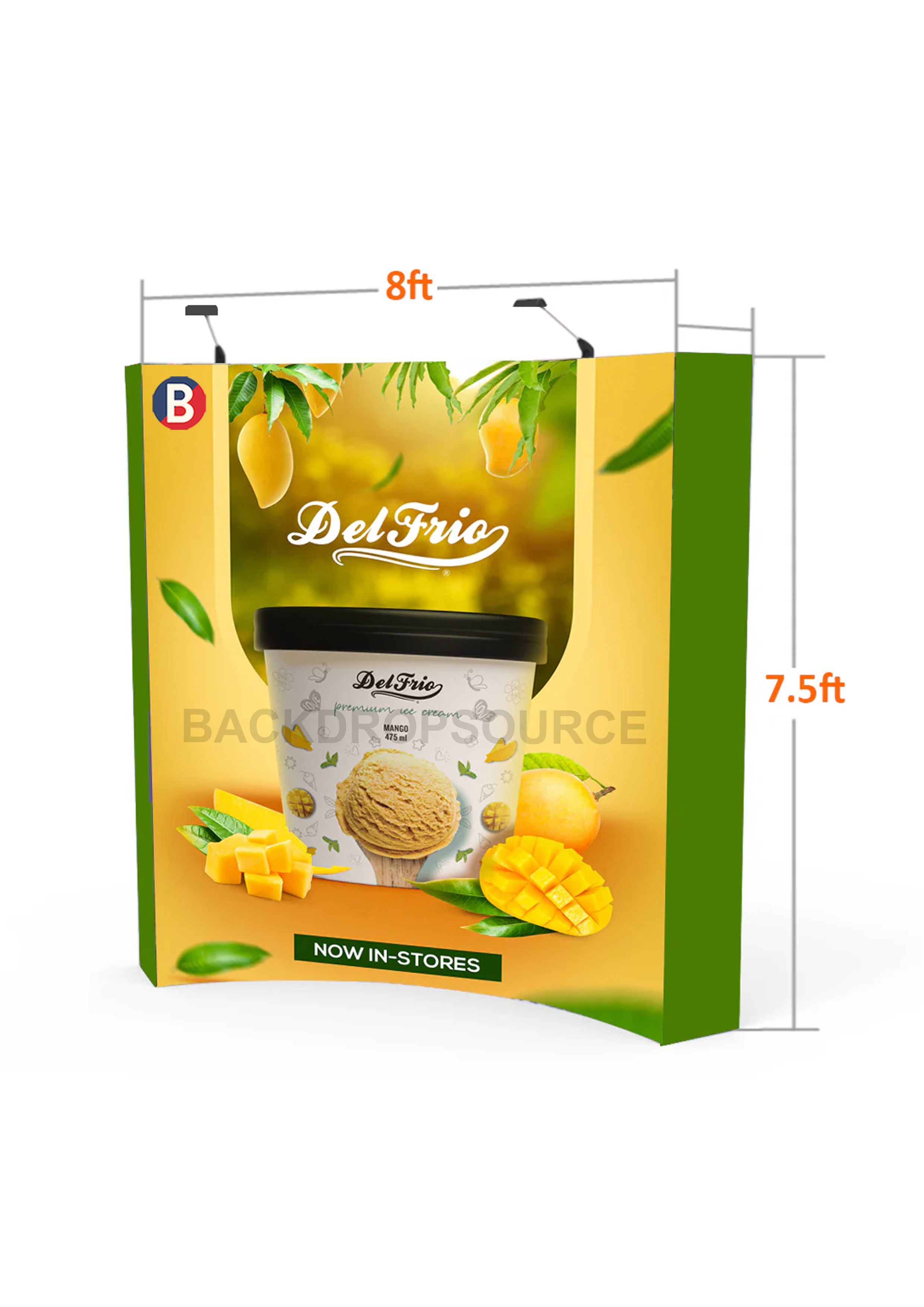 Kit de pared trasera curva emergente con luces de sujeción