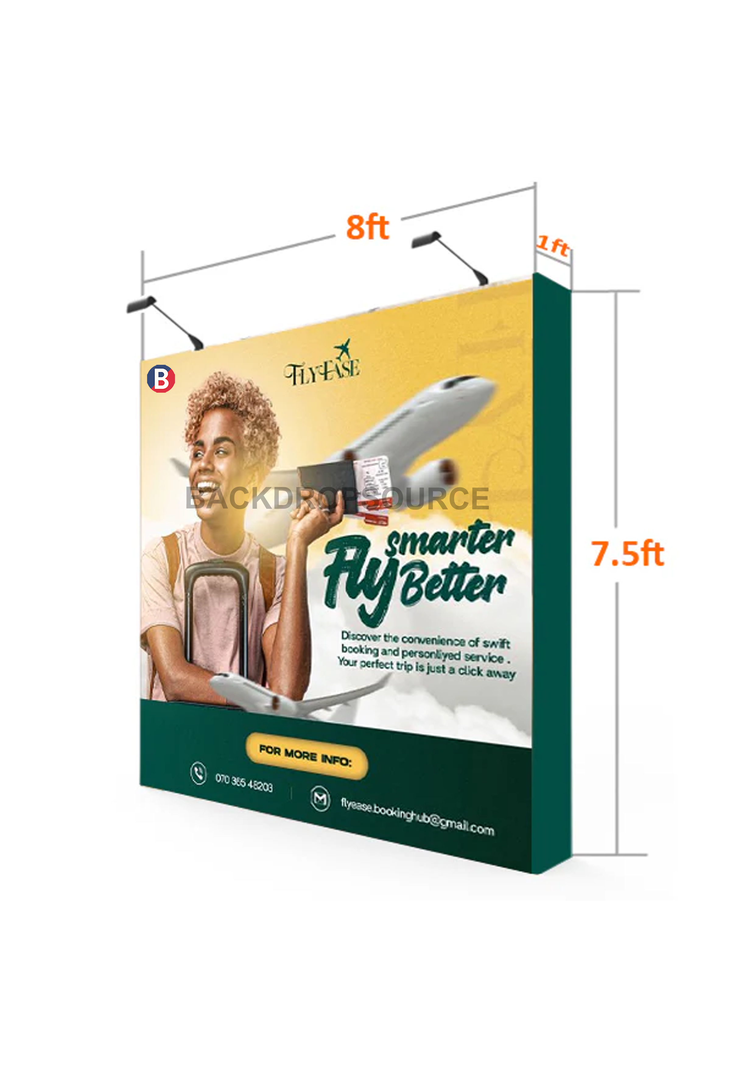 Kit de pared trasera recta emergente con luces de sujeción