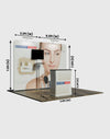 Portable Exhibit Display 10ft x 10ft - Model 1