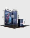 Portable Exhibit Display 10ft x 10ft - Model 7