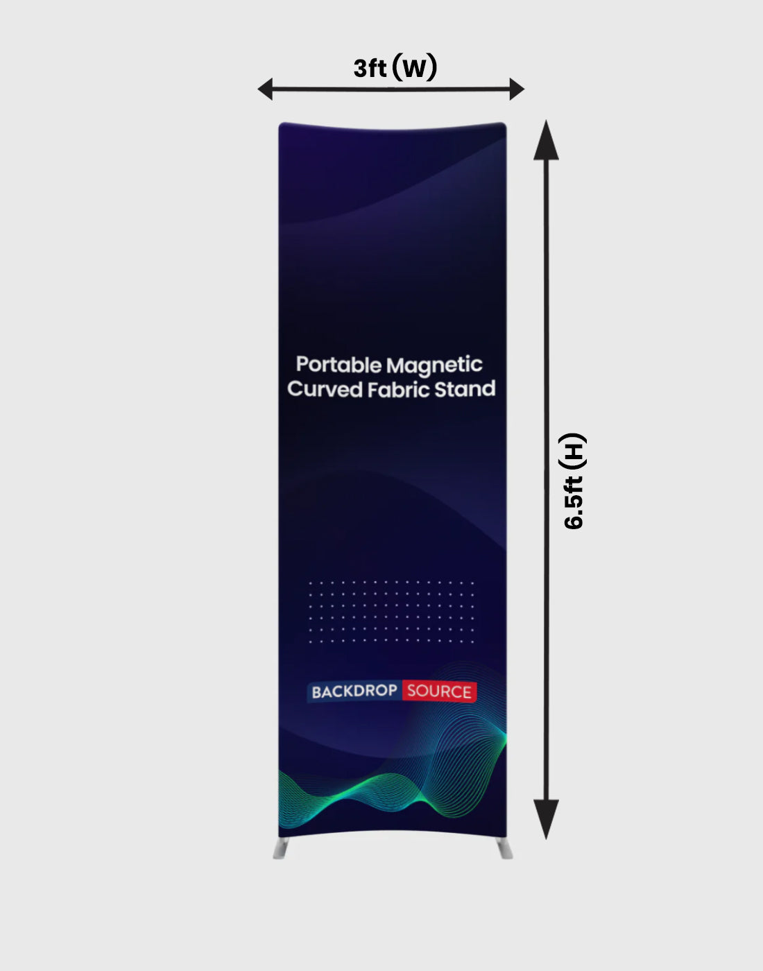 Portable Magnetic Straight Fabric Stand