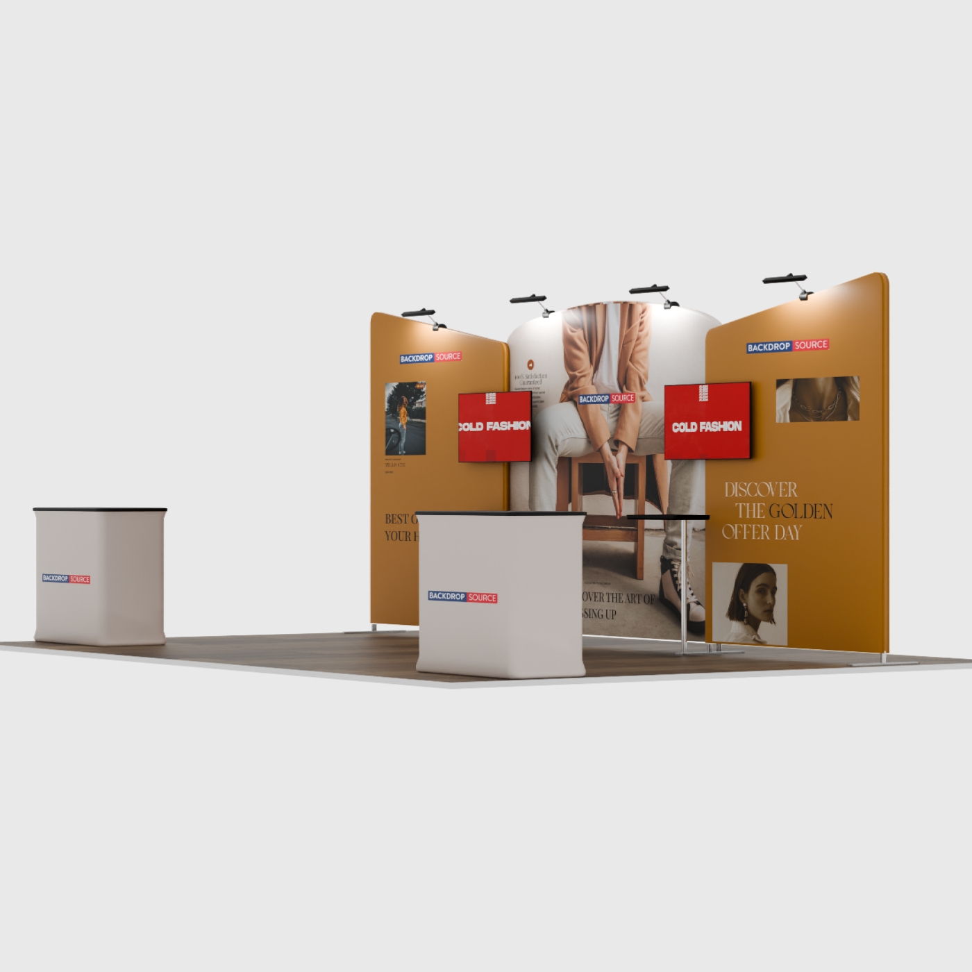 Portable Exhibit Display 20ft x 10ft - Model 8