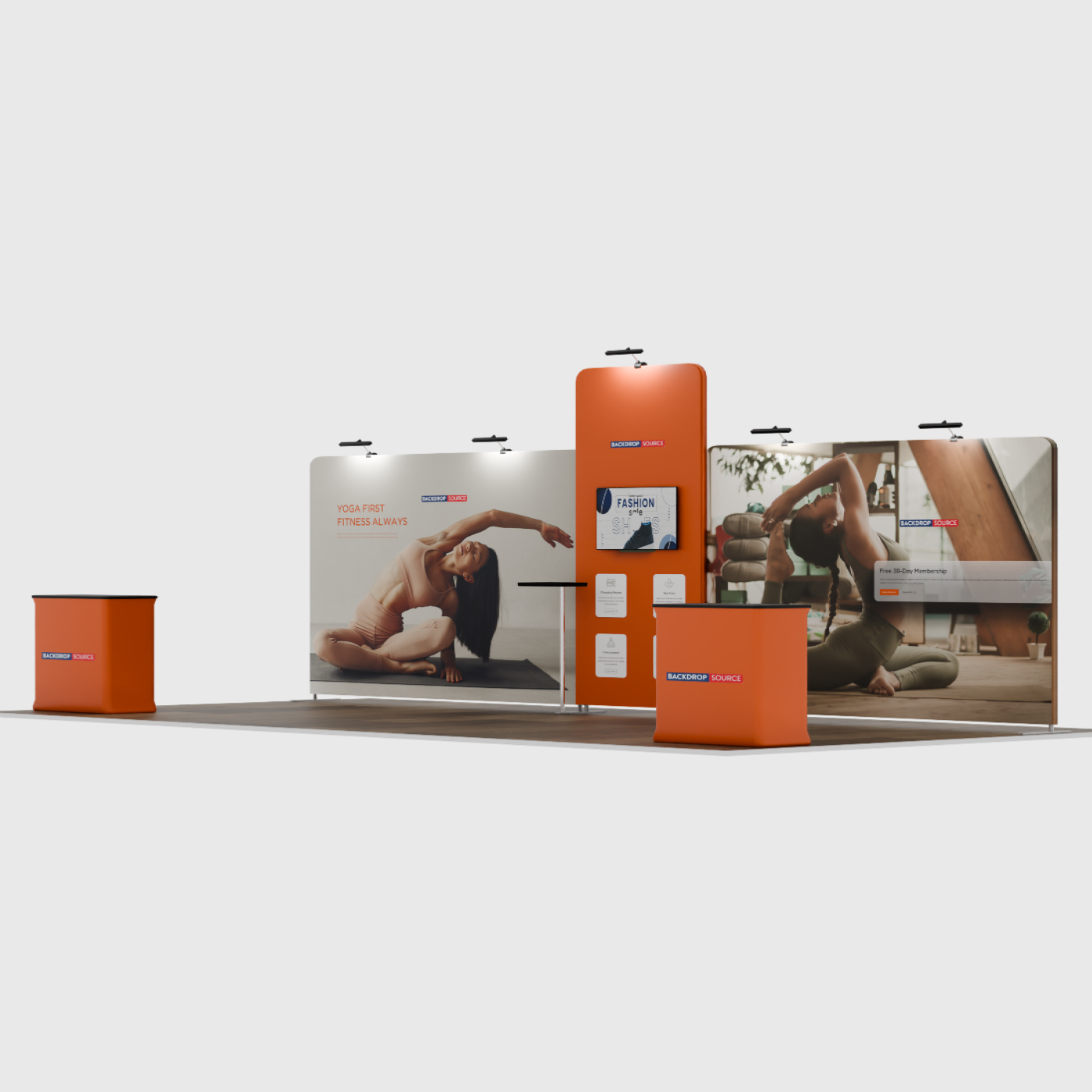 Portable Exhibit Display 20ft x 10ft - Model 12