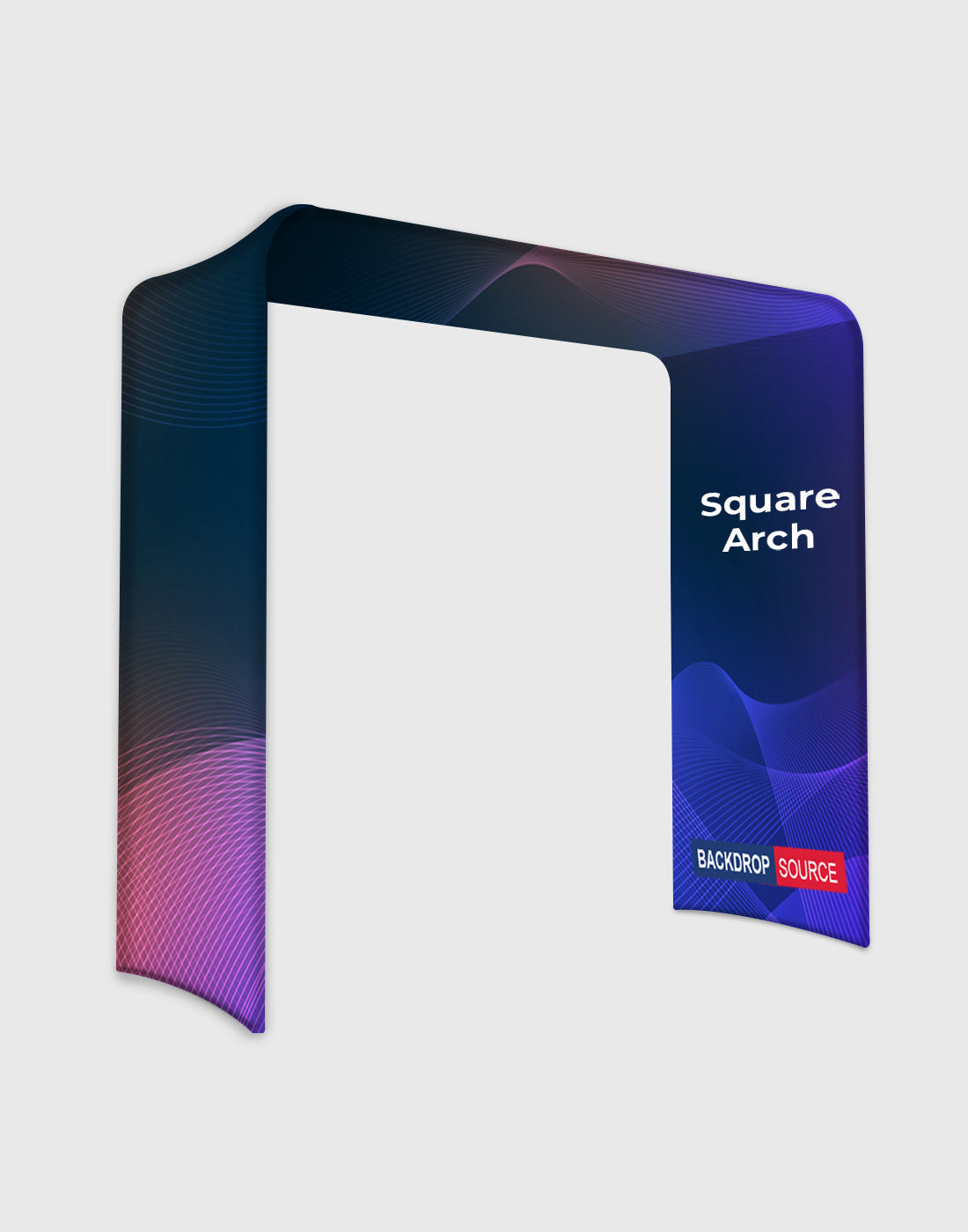 Square Shape Tension Fabric Display Arch Stand