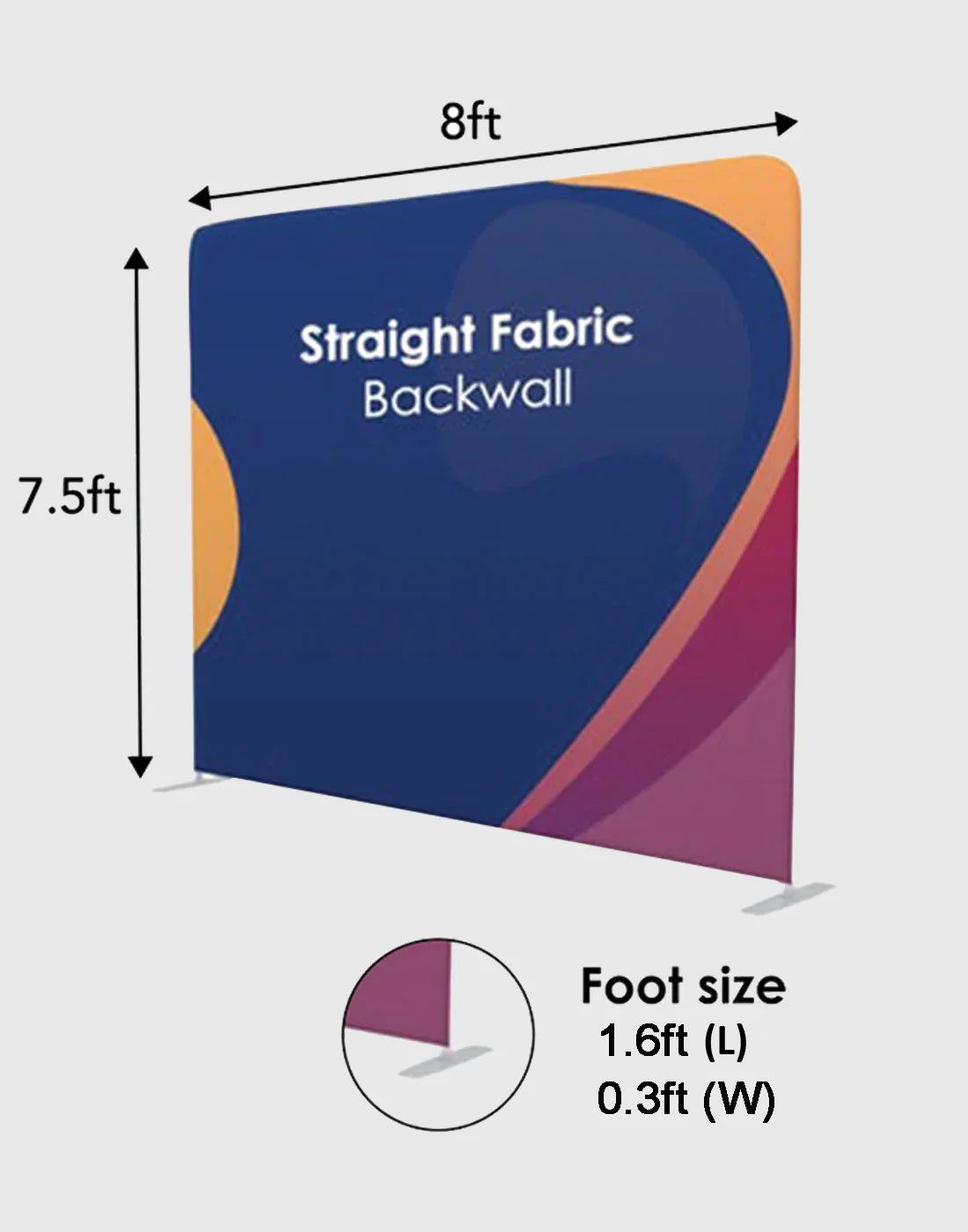 Straight Tension Fabric Backdrop Media Wall - Backdropsource