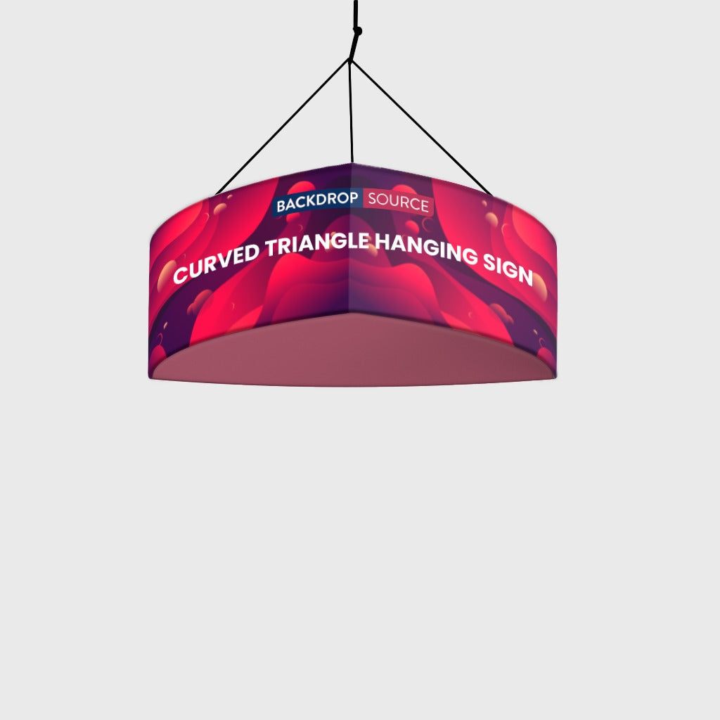 Curved Triangle Hanging Banner